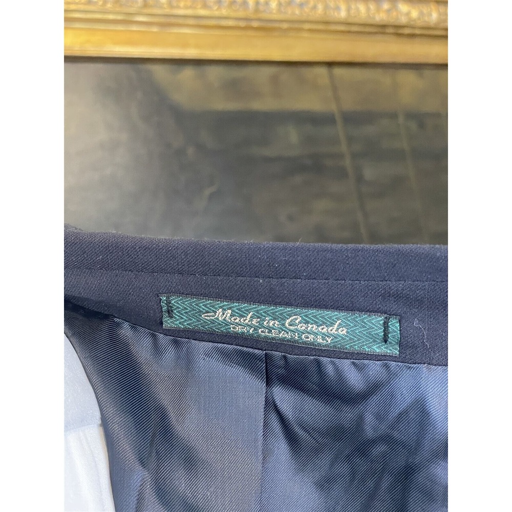 NWT VTG Jean-Paul Germain 44L 2 Piece Black Super 90's Wool 3 Button Suit - Picture 12 of 15